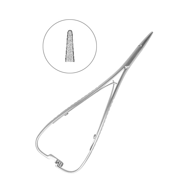 Хирургический иглодержатель Матье (Mathieu), длина 140 мм | HLW Dental Instruments (Германия)